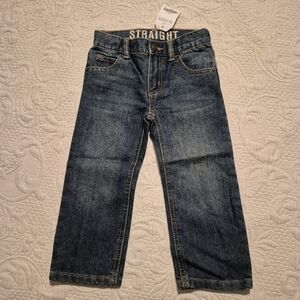 Crazy 8 boys size 2T straight leg jeans adjustable waist jeans, NEW